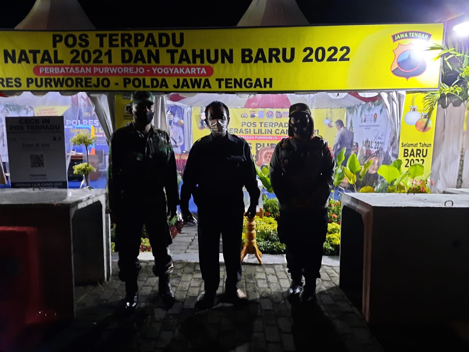 Monitoring Posko terpadu Operasi Lilin Candi