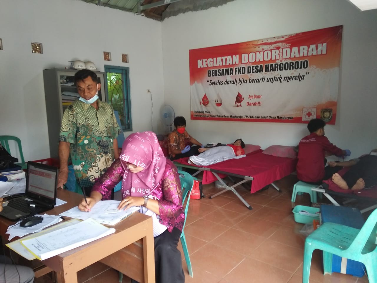 Donor Darah di Desa Hargorojo