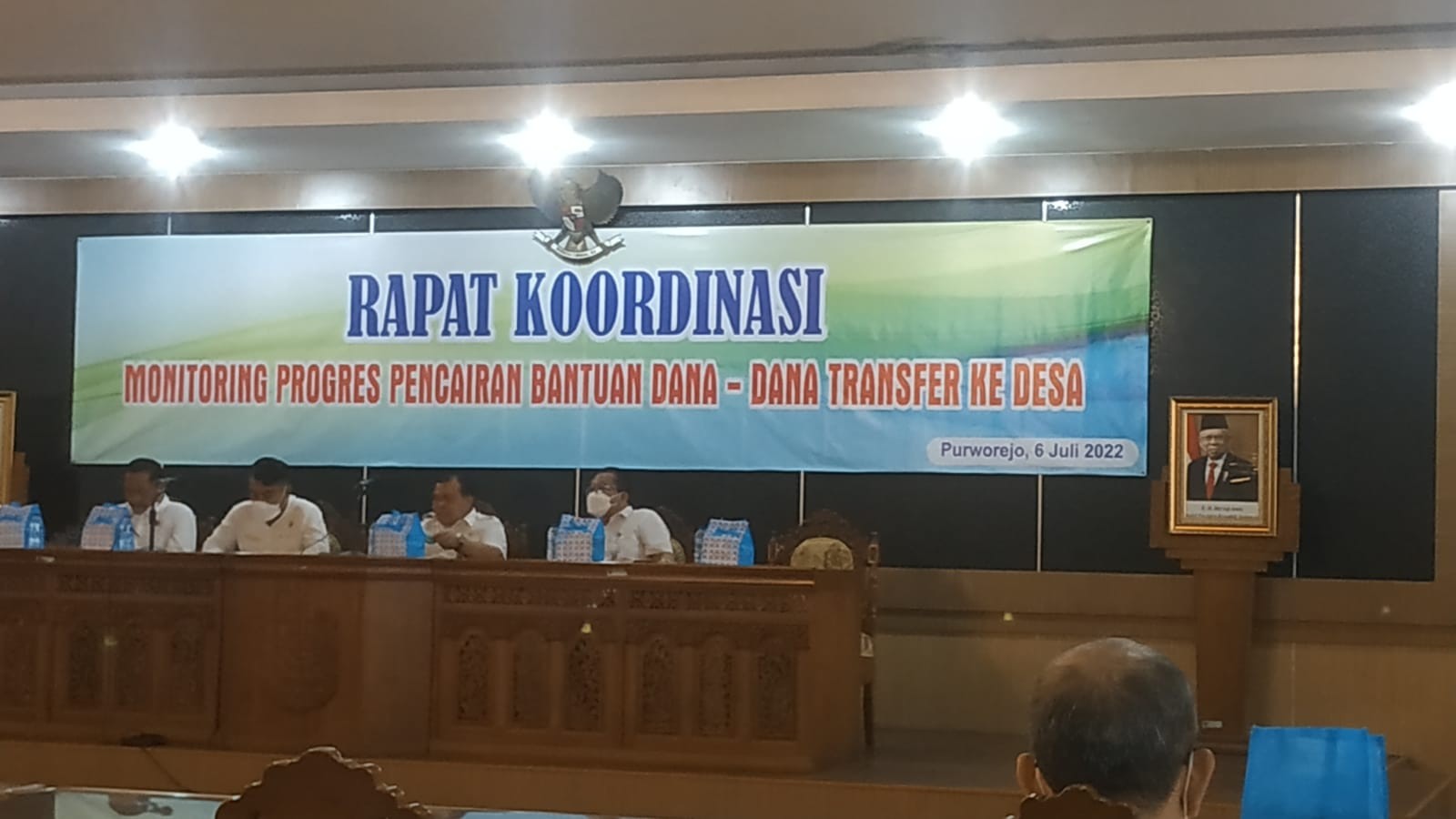 Rakor Monitoring Progres Pencairan Bantuan Dana-dana Transfer ke Desa