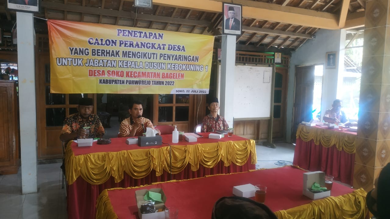 Penetapan Calon Perangkat Desa 