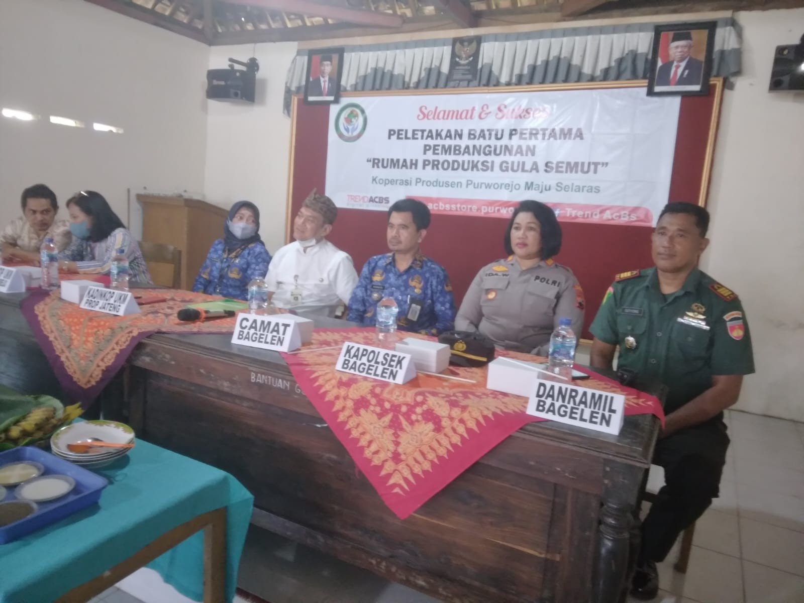 Peletakan Batu Pertama Pembangunan Rumah Produksi Gula Semut