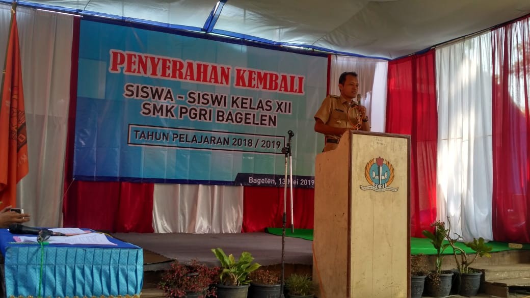 Penyerahan Kembali Siswa SMK PGRI Tahun 2019