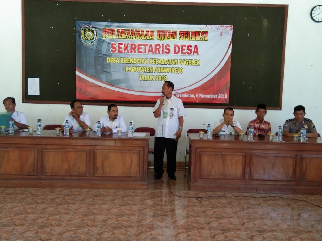 Ujian Seleksi Sekretaris Desa