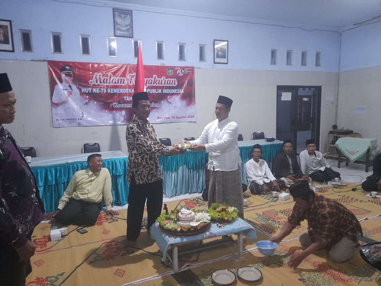 Malam Tirakatan dan Tasyakuran HUT Kemerdekaan RI ke-79 di Kecamatan Bagelen Berlangsung Khidmat