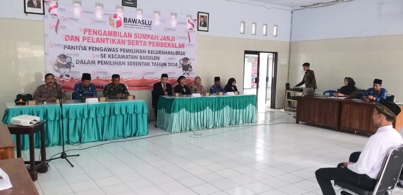 Pengambilan Sumpah Janji dan Pelantikan Bagi PKD Pilkada Serentak Kecamatan Bagelen