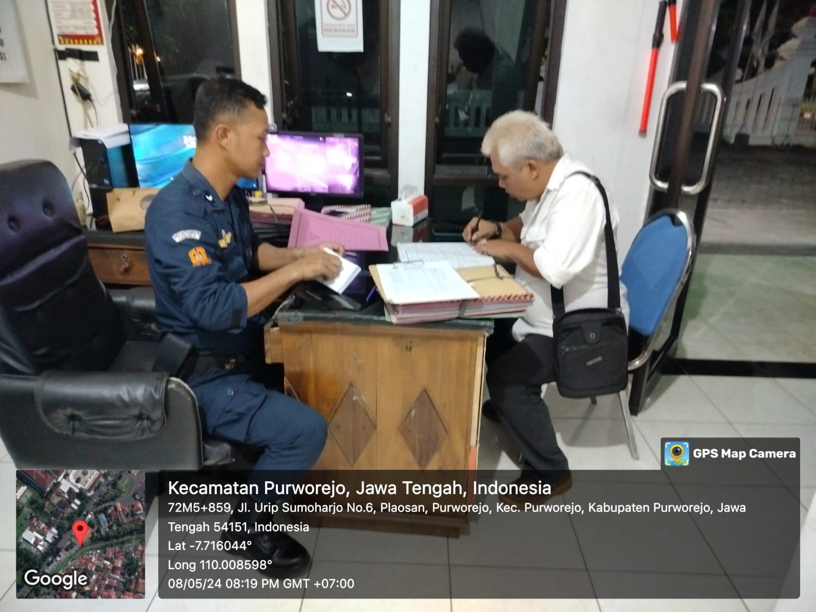 Penyerahan Berkas Pendaftaran PPS  Wilayah Kecamatan Bagelen Ke KPU Kabupaten Purworejo