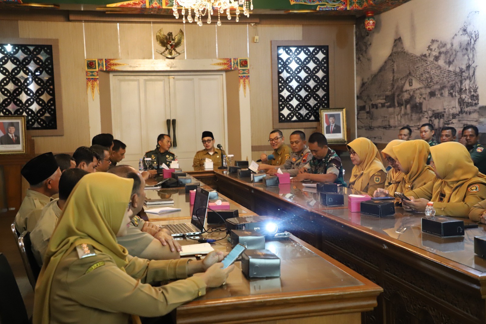 Sekcam Bagelen Ikuti Rakor Percepatan Pembentukan Koperasi Merah Putih di Setda Purworejo