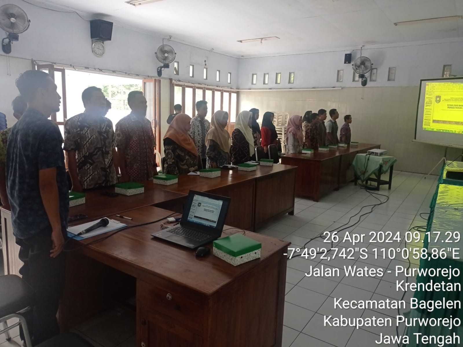 Rapat Koordinasi dan Pembinaan Penyaluran Bantuan Keuangan KPMD Desa se-Kecamatan Bagelen