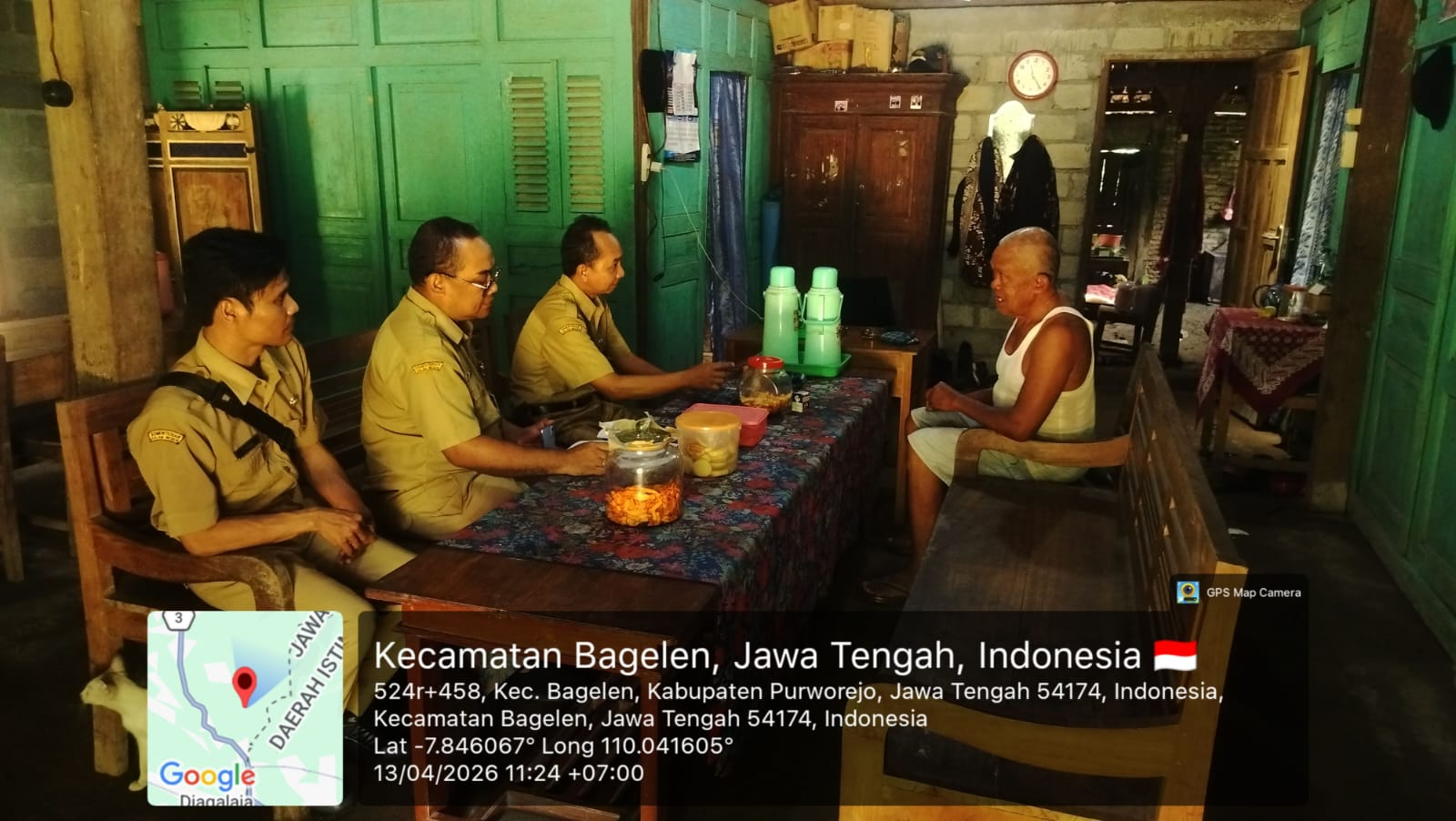 Verifikasi Daerah Kekeringan, Staf Trantibum Kecamatan Bagelen Dampingi BPBD Purworejo di Dusun Kalimaro