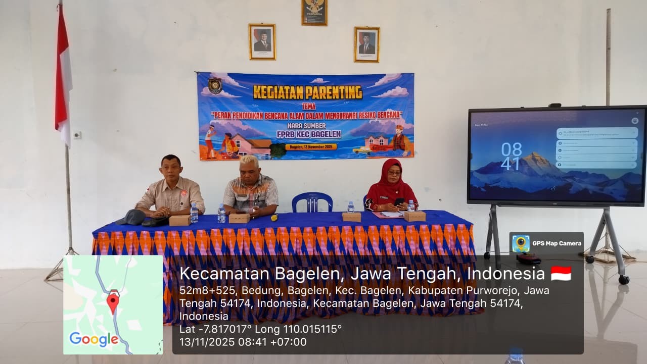 Plt. Kasi Trantibum Kecamatan Bagelen Hadiri Kegiatan Parenting di TK Negeri Pembina Bagelen