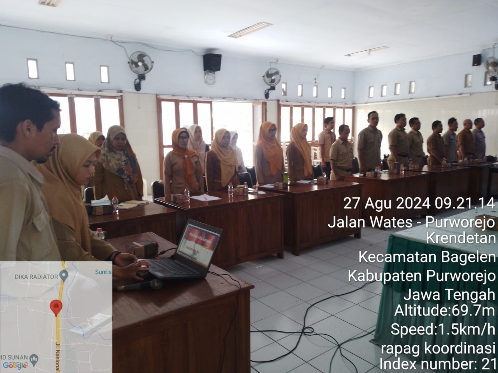 Rapat Pembinaan Perpajakan dan Penatausahaan Dana Desa 2024 di Pendopo Kecamatan Bagelen